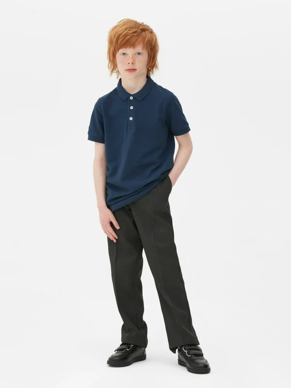 Primark 2-Pack Older Boy School Uniform Polo Shirts Navy Fashion