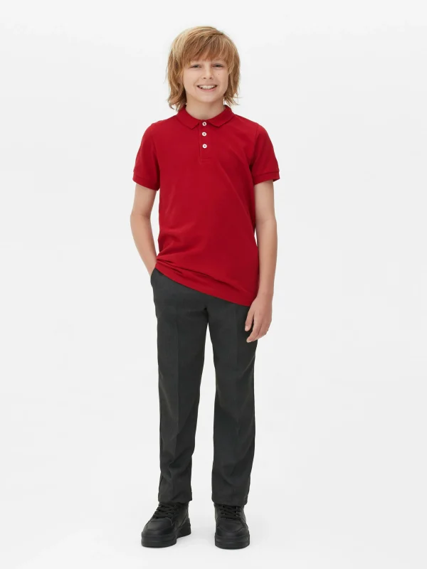 Primark 2-Pack Older Boy School Uniform Polo Shirts Red Shop