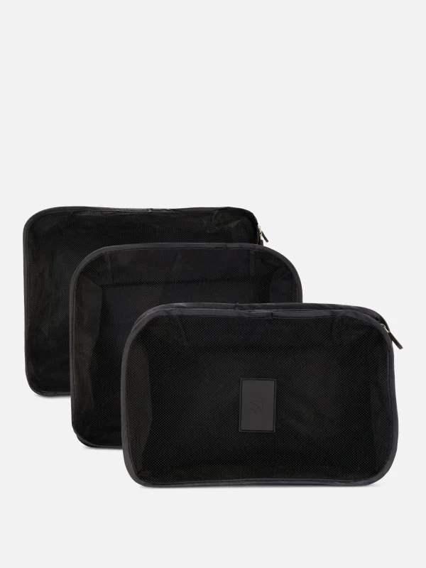Primark 3-Pack Packing Cubes Black Best Sale
