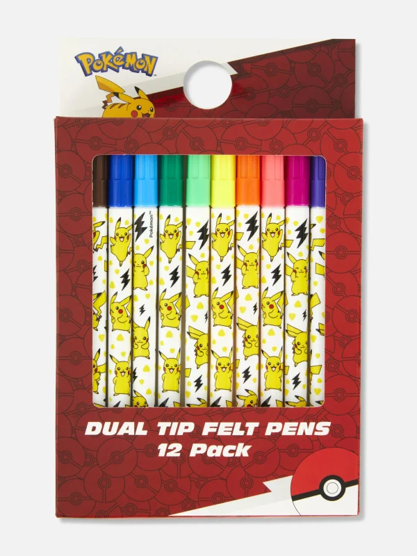 Primark 10-Pack Pokémon Marker Pens Yellow Store