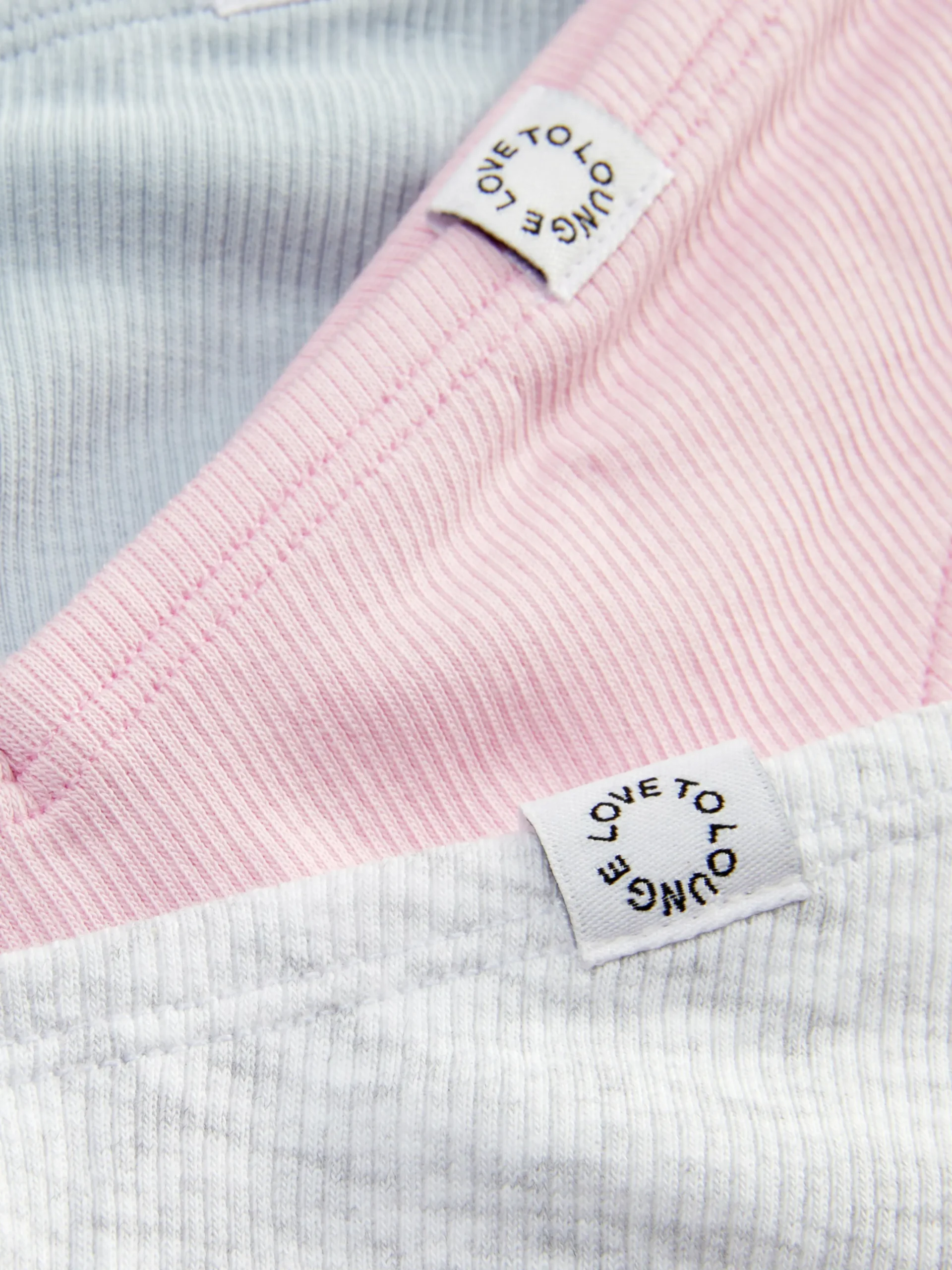 Primark 3-Pack Ribbed Miami Thongs Light Pink Sale