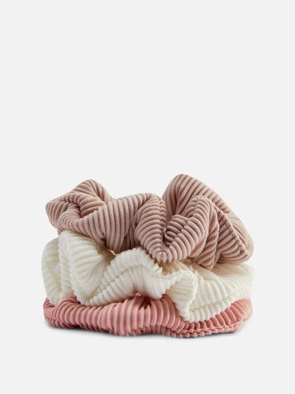 Primark 3-Pack Ribbed Scrunchies Multi Best