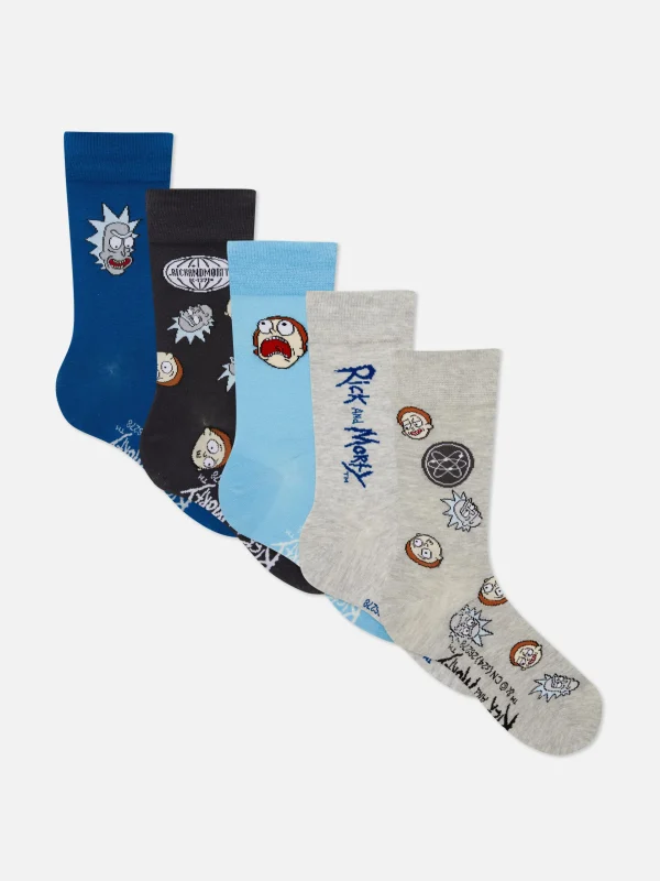 Primark 5-Pack Rick And Morty Socks Multi Store
