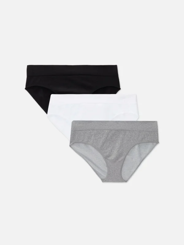 Primark 3-Pack Seamless Mini Briefs Black/White Cheap