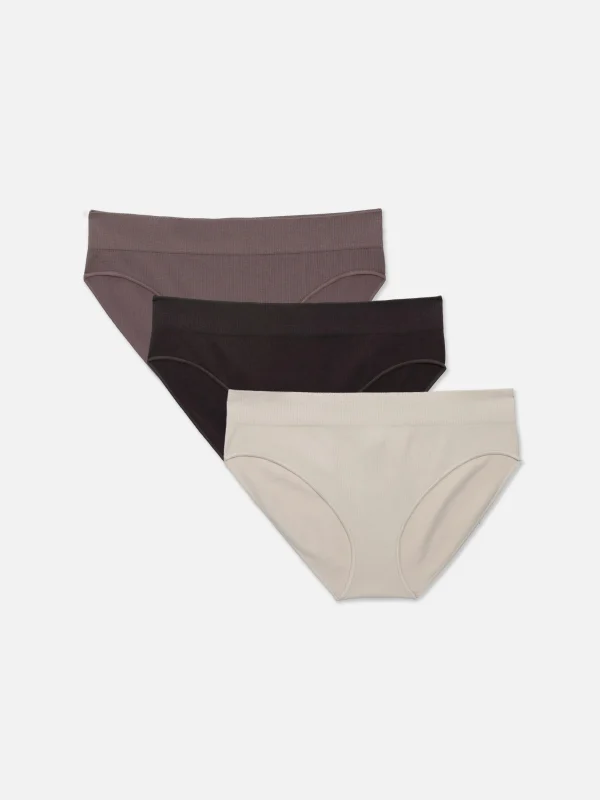 Primark 3-Pack Seamless Mini Briefs Fig Clearance