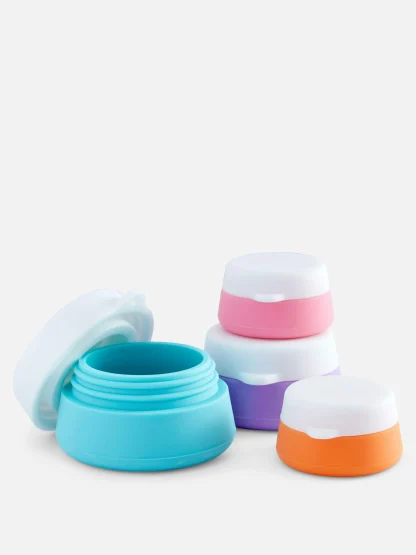 Primark 4-Pack Silicone Travel Jars Multi Clearance