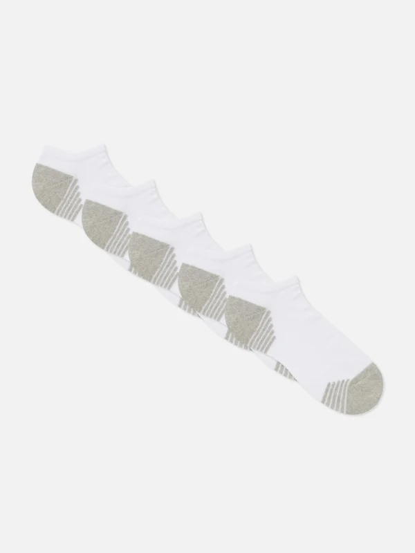 Primark 5-Pack Sneaker Socks White Hot