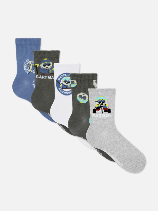 Primark 5-Pack South Park Cartman Socks Multi Cheap