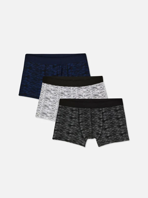 Primark 3-Pack Space Dye Boxer Briefs Gray Cheap