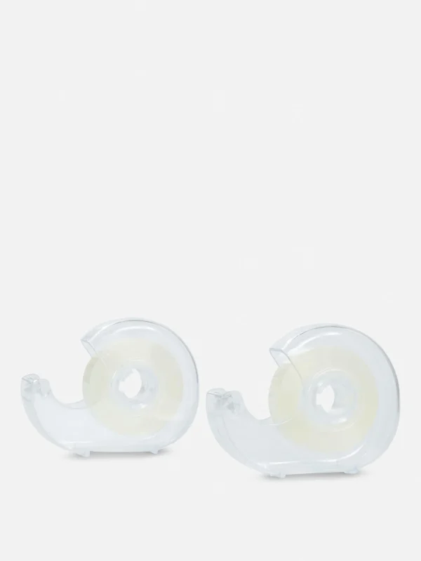 Primark 2-Pack Tape With Dispenser White Hot