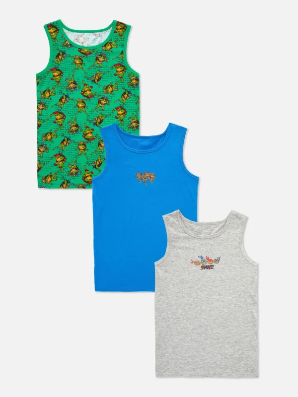 Primark 3-Pack Teenage Mutant Ninja Turtle Tanks Multi Cheap