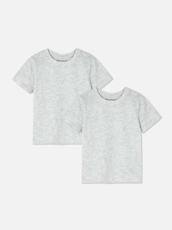 Primark 2-Pack T-Shirts Gray Heather Best