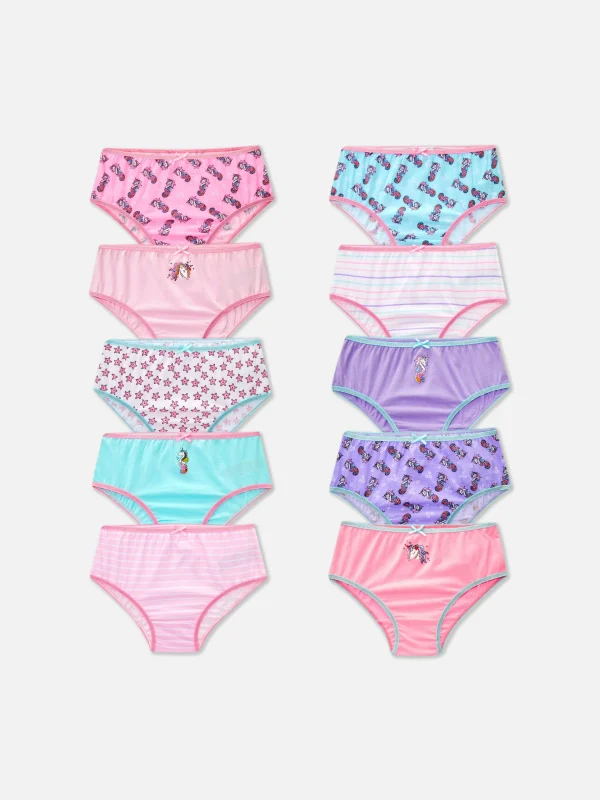 Primark 10-Pack Unicorn Briefs Multi Outlet