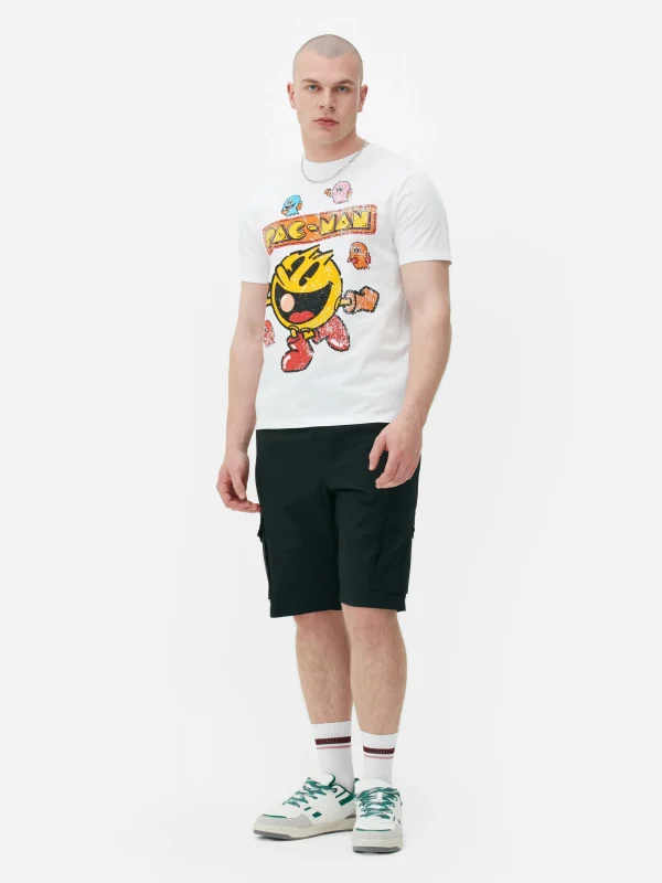 Primark Pac-Man Graphic T-Shirt White Outlet
