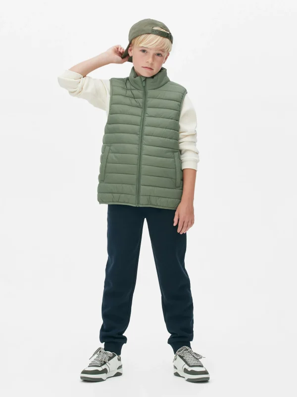 Primark Padded Zip Vest Light Green Cheap