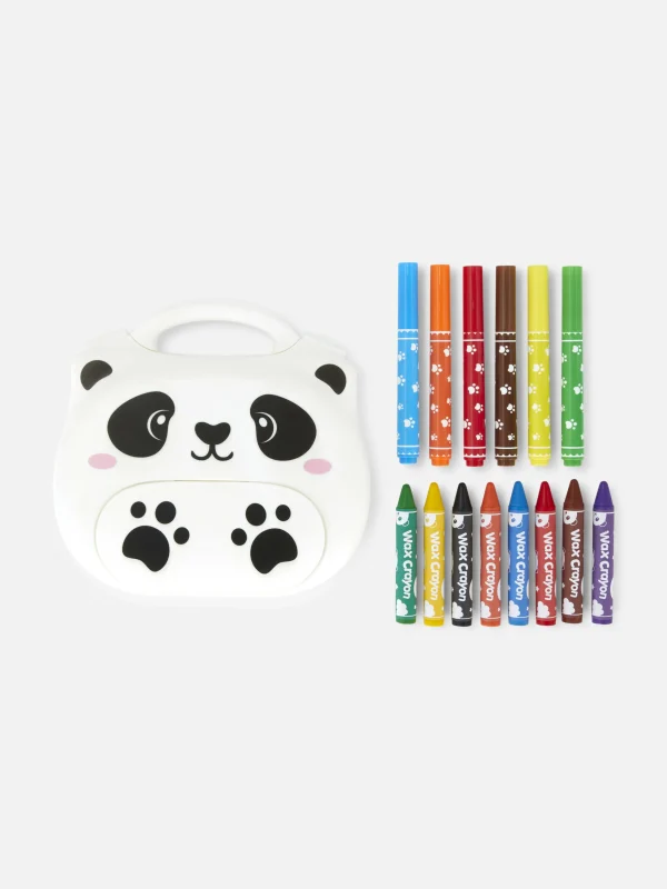 Primark Panda Coloring Set Multi Hot