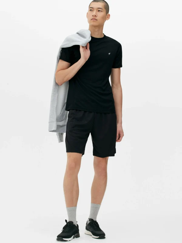 Primark Performance Crew Neck T-shirt Black Shop