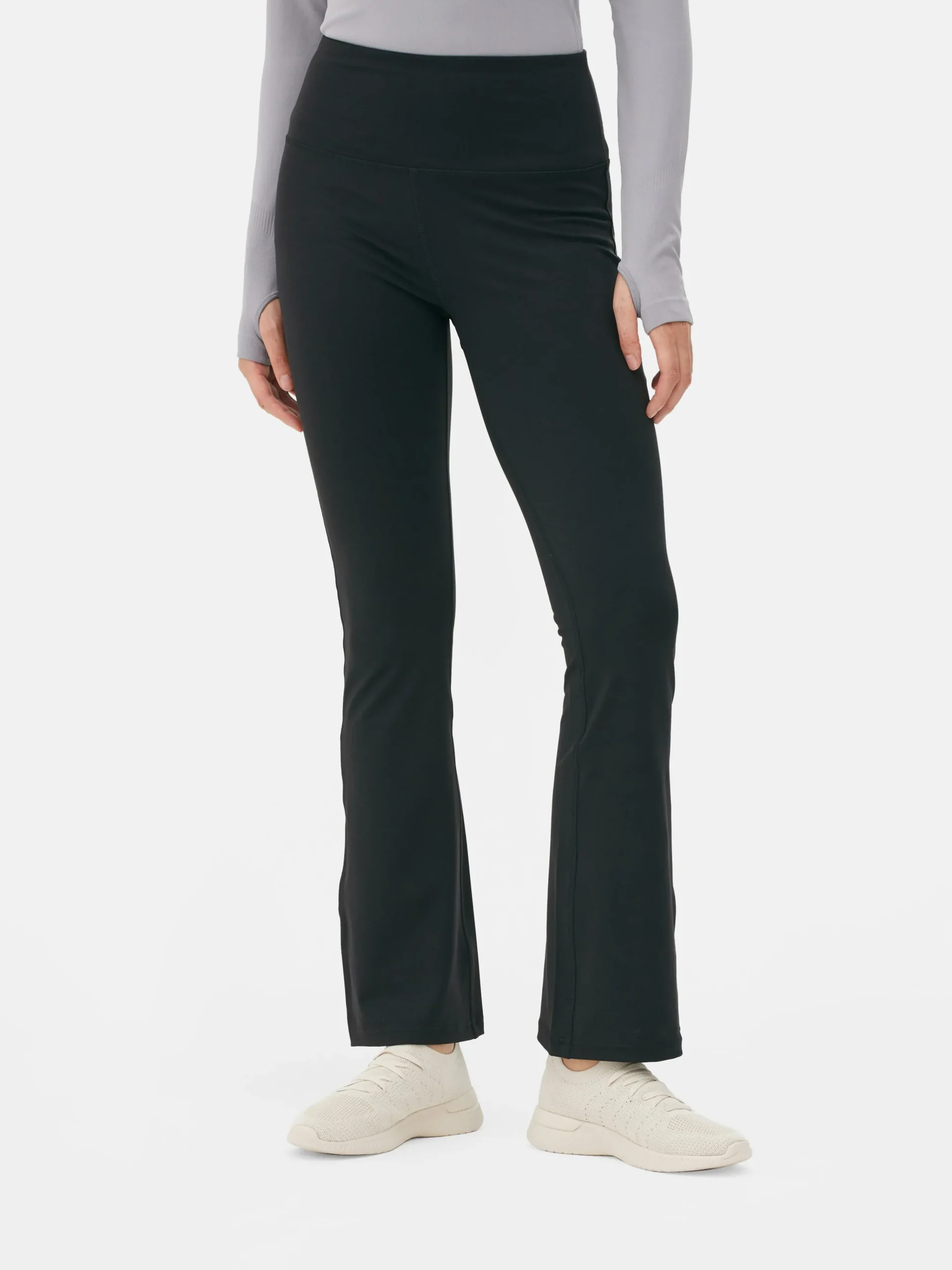 Primark Performance Flared Yoga Leggings Black Flash Sale