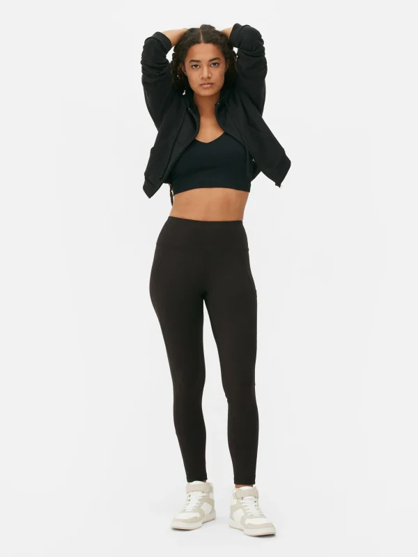 Primark Performance High Waist Shaping Leggings Black New