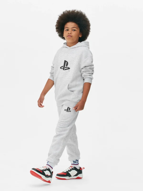 Primark PlayStation Logo Joggers Gray Heather Outlet