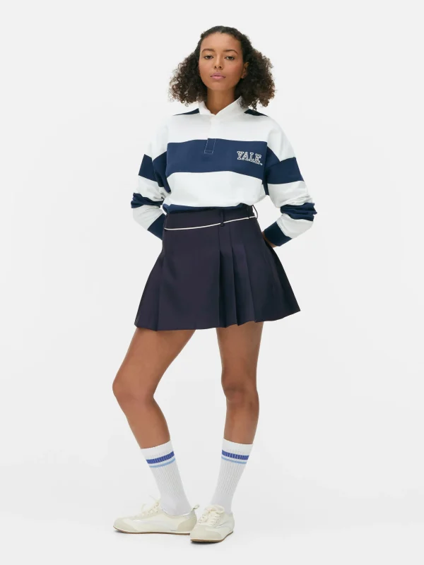 Primark Pleated Tennis Mini Skirt Navy New