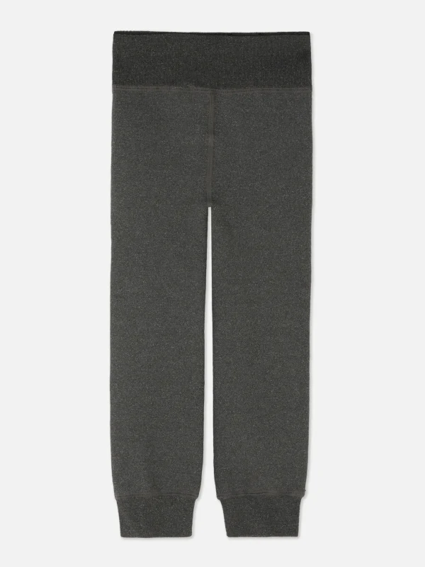 Primark Plush Lined Leggings Charcoal Hot