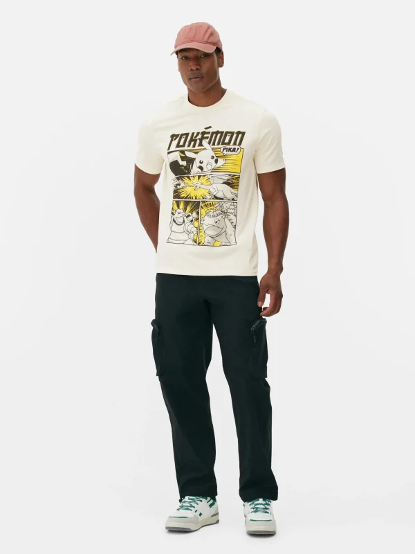 Primark Pokémon Comic Strip T-Shirt Stone Cheap