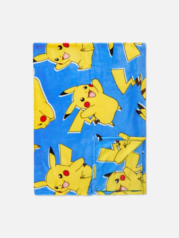 Primark Pokémon Pikachu Hooded Throw Blue Discount