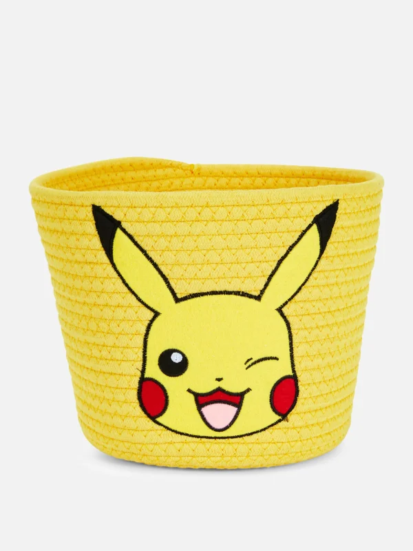 Primark Pokémon Pikachu Rope Basket Yellow Flash Sale
