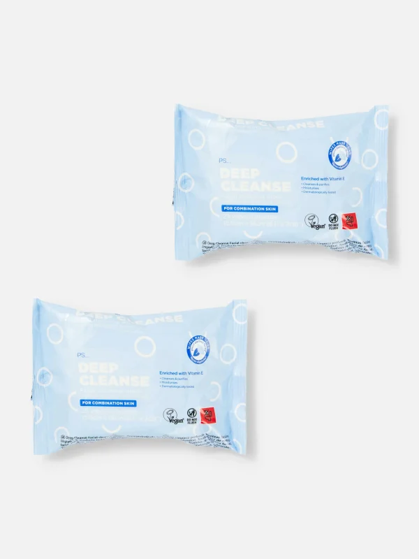 Primark PS Bio Deep Cleansing Wipes Blue New