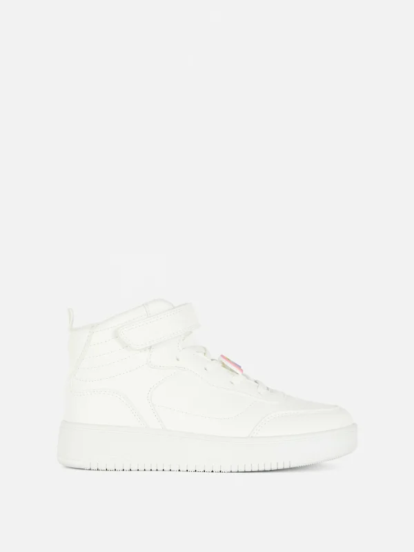Primark Rainbow Charm High Tops White Shop