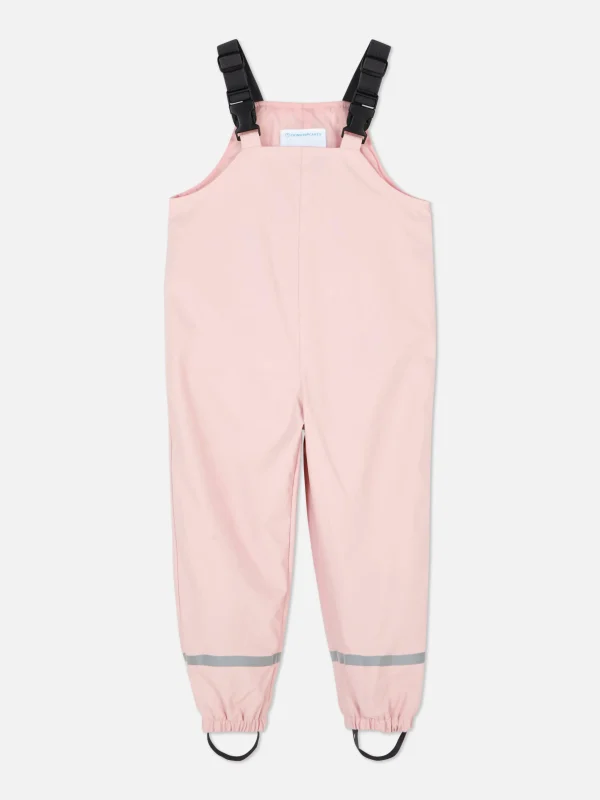 Primark Reflective Strip Rain Overalls Pink Clearance