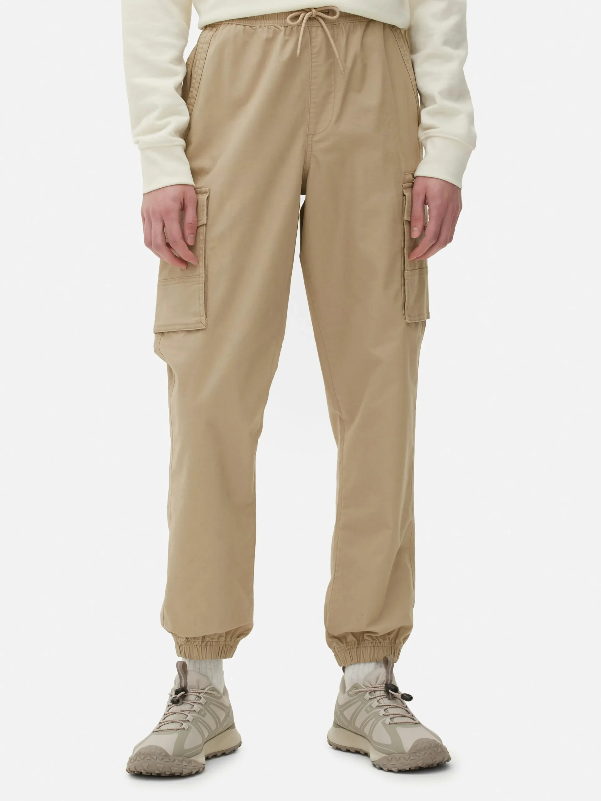 Primark Relaxed Cuff Cargo Pants Stone Shop