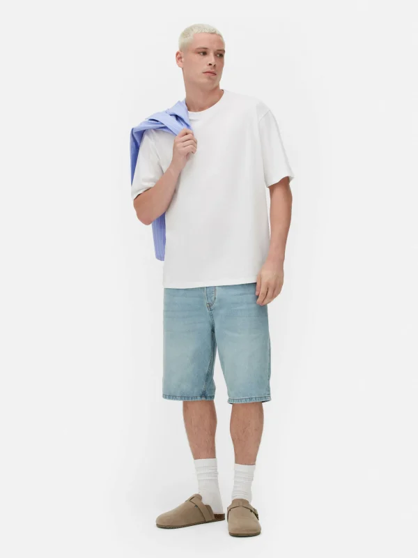 Primark Relaxed Fit Cotton T-Shirt White Cheap