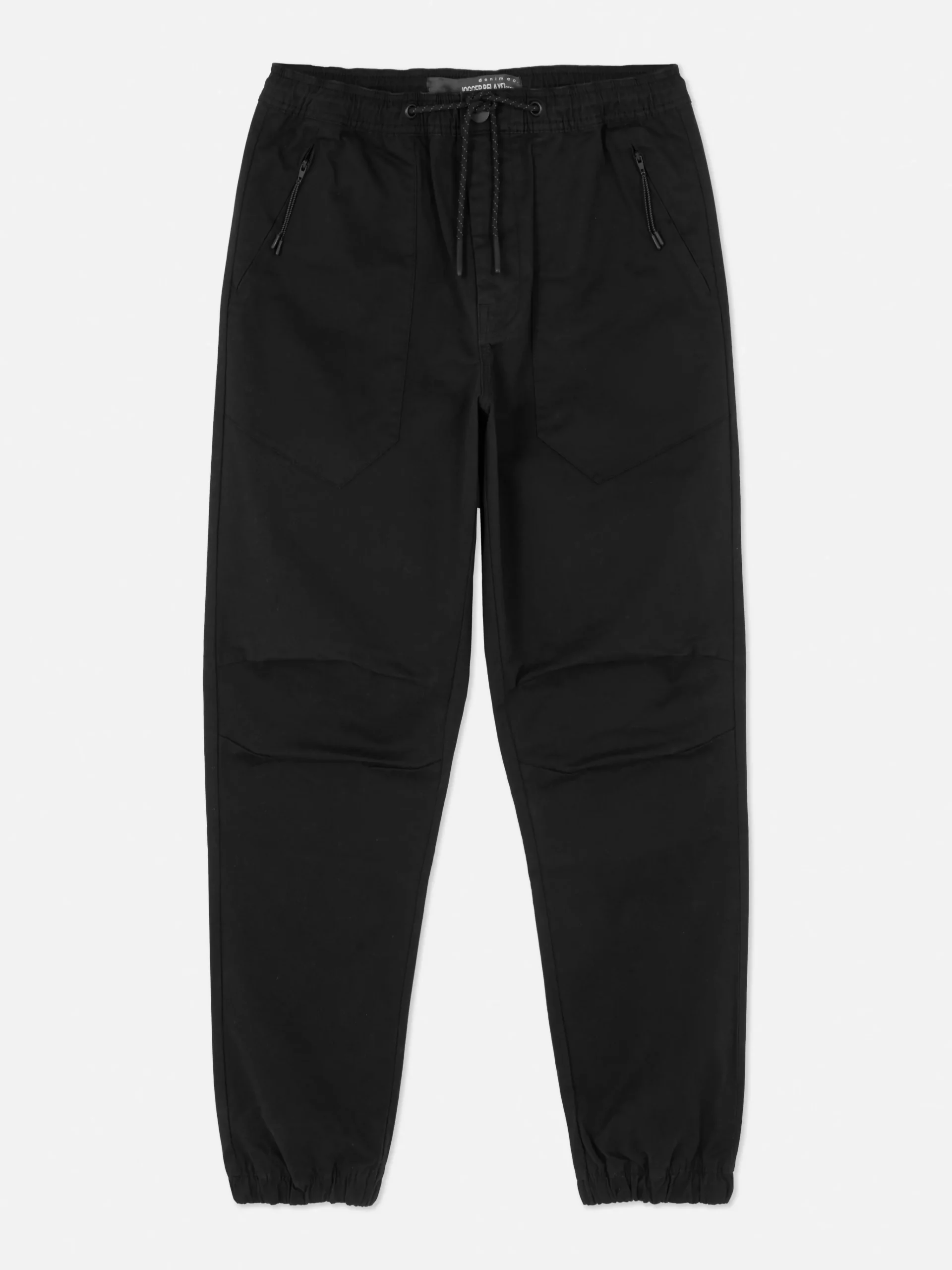 Primark Relaxed Fit Stretch Joggers Black New