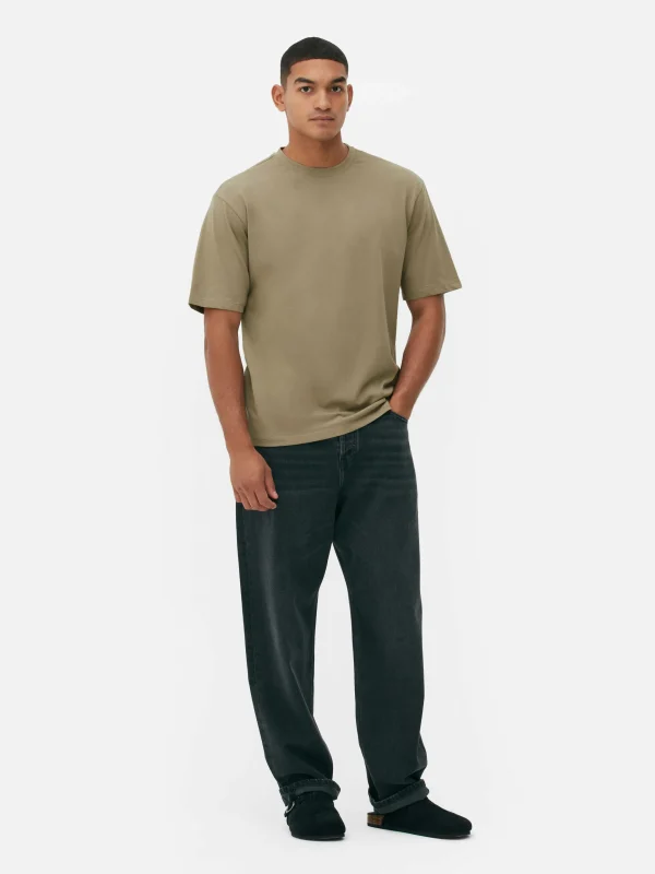Primark Relaxed Fit T-Shirt Olive Outlet