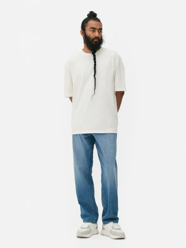 Primark Relaxed Fit T-Shirt Ivory Best Sale