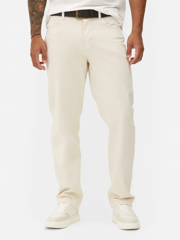 Primark Relaxed Straight Jeans Ivory Flash Sale