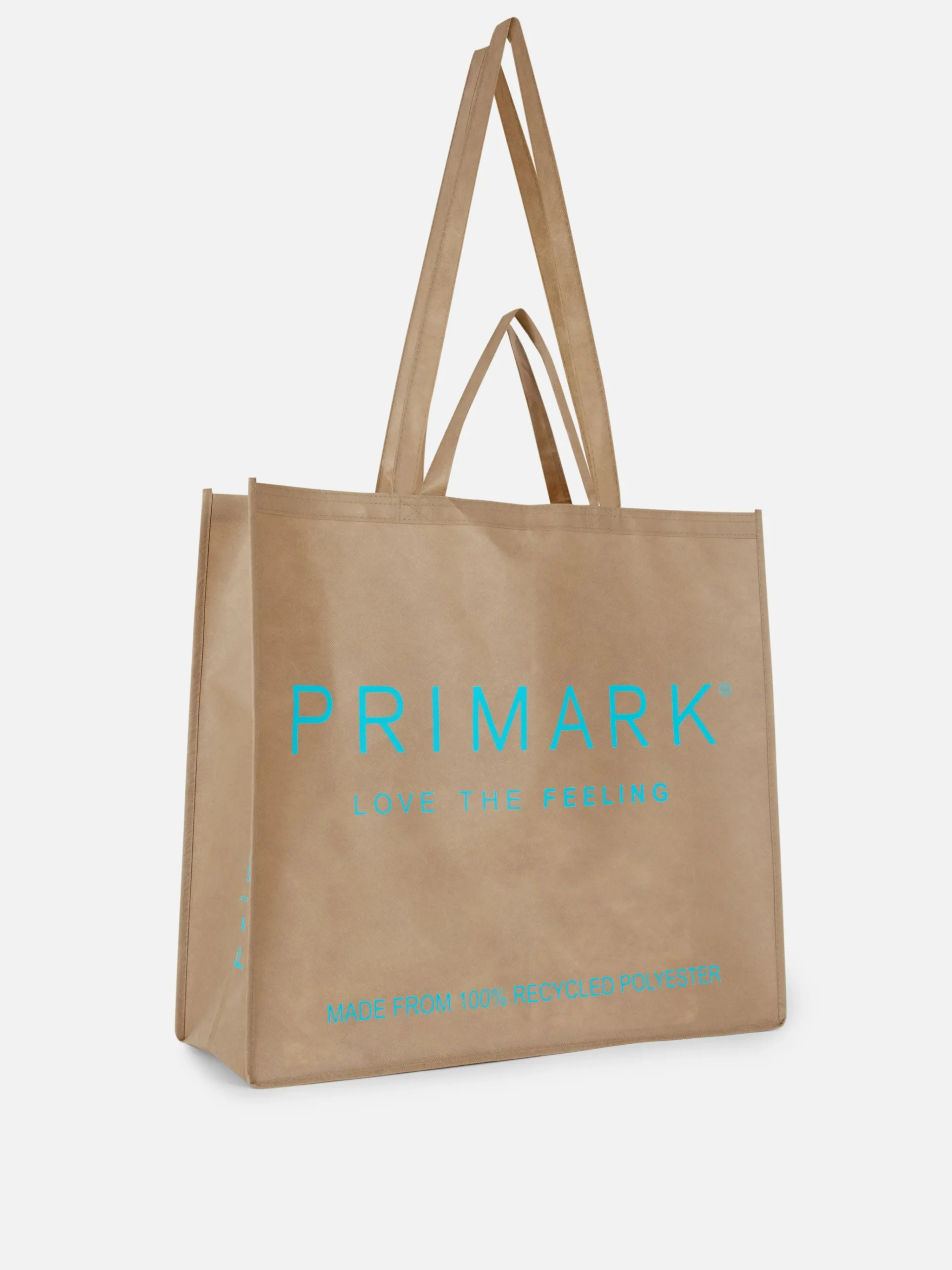 Primark Reusable Shopper Tote Bag Light Brown New
