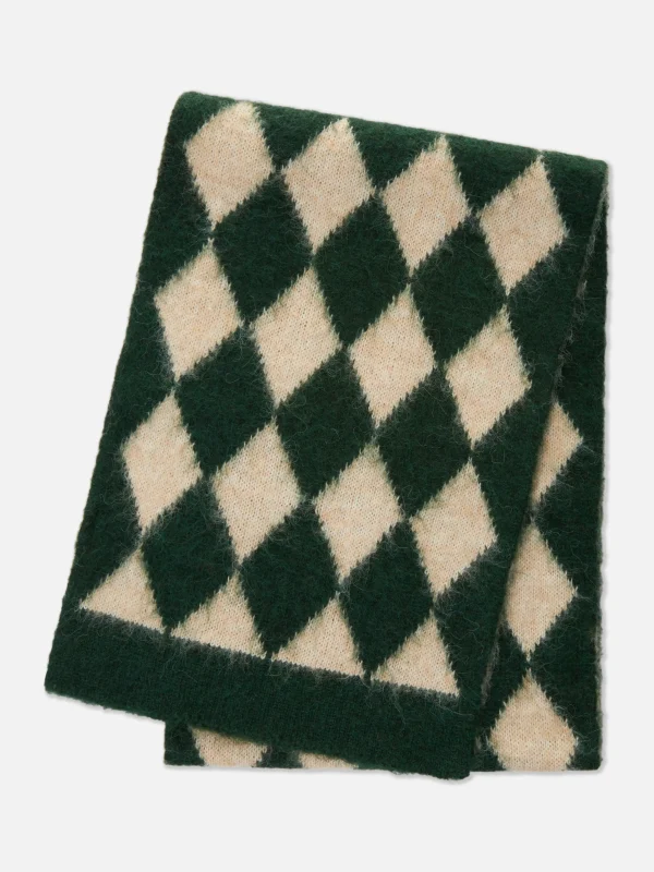 Primark Rita Ora Argyle Scarf Green Shop