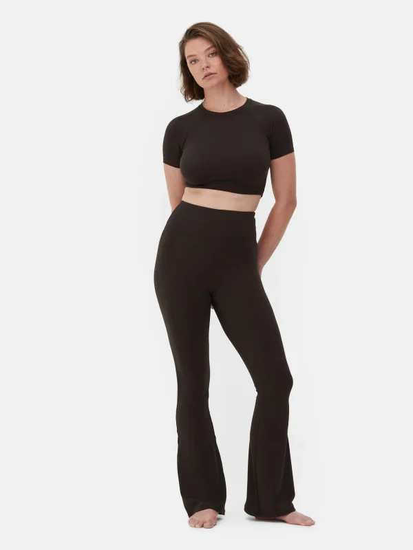 Primark Rita Ora Buttery Soft Cropped Sports Top Chocolate Cheap