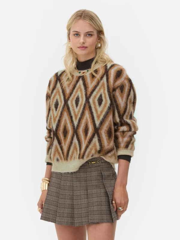 Primark Rita Ora Diamond Sweater Brown Sale