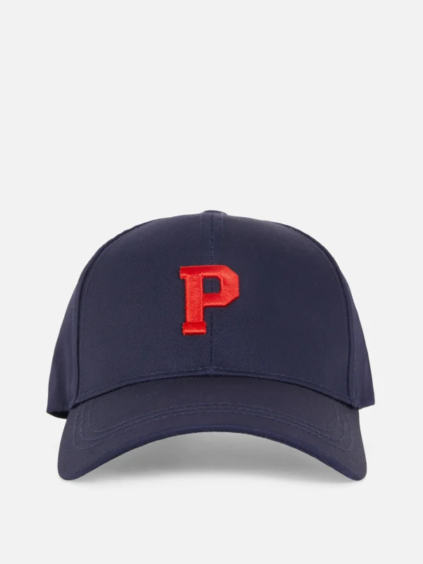 Primark Rita Ora Embroidered Initial Cap Navy Clearance
