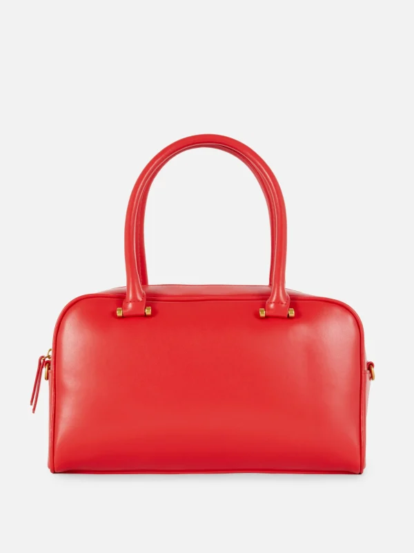 Primark Rita Ora Faux Leather Bowling Bag Red Flash Sale