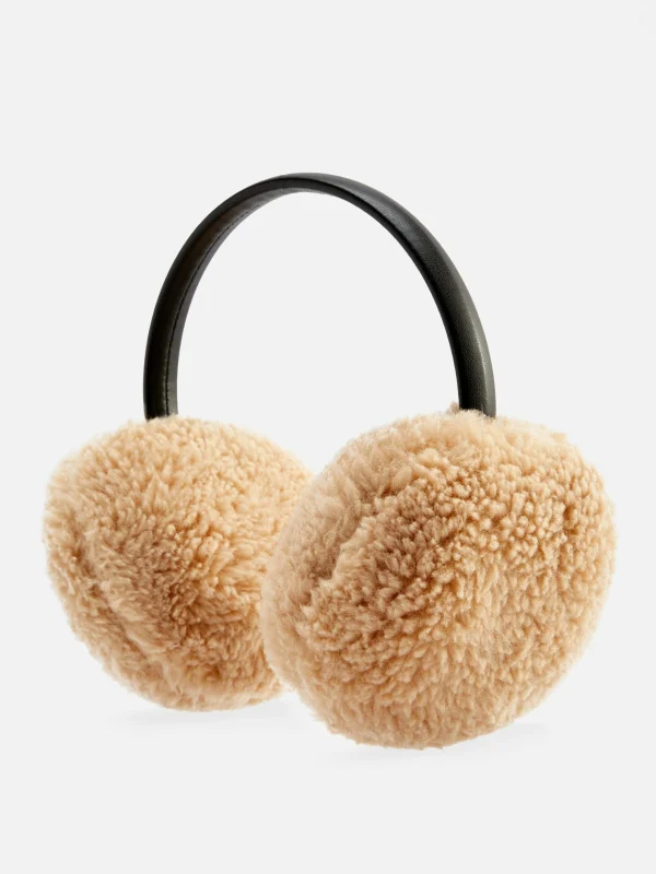 Primark Rita Ora Fleece Earmuffs Beige Clearance