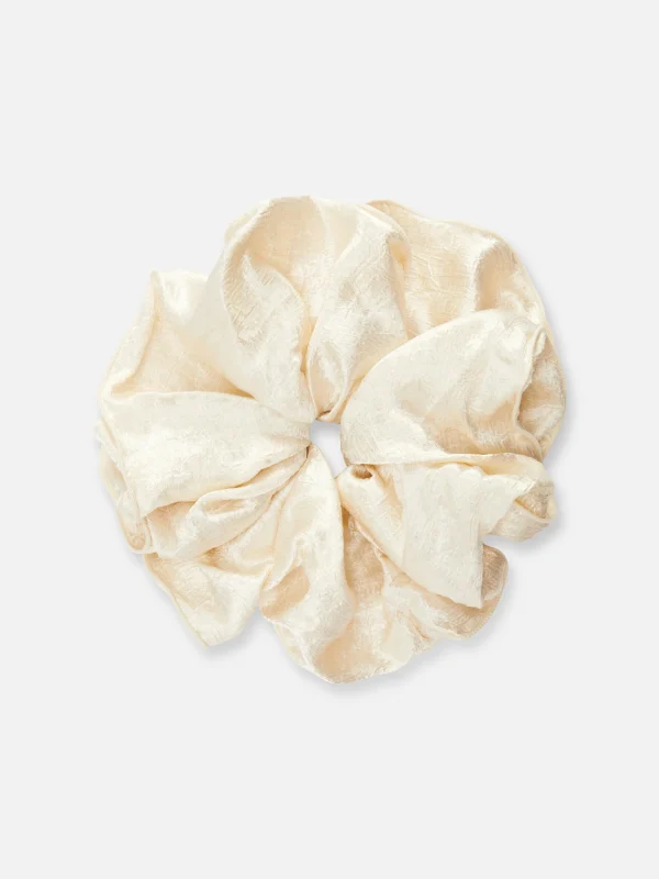 Primark Rita Ora Jumbo Satin Scrunchie Cream Store