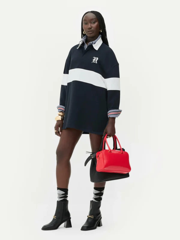 Primark Rita Ora Oversized Polo Sweatshirt Navy Best Sale