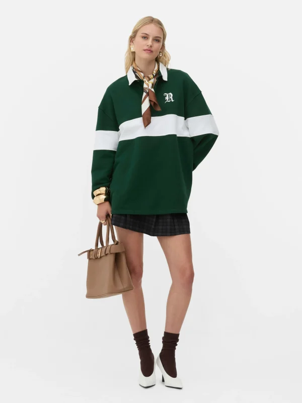 Primark Rita Ora Oversized Polo Sweatshirt Green Fashion