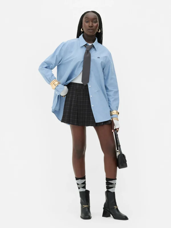 Primark Rita Ora Oxford Shirt Blue Best Sale