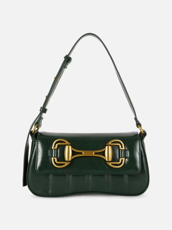 Primark Rita Ora Snaffle Shoulder Bag Dark Green Cheap